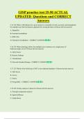GISP practice test 25-50 ACTUAL   UPDATED  Questions and CORRECT  Answers 