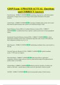 GISP Exam  UPDATED ACTUAL  Questions  and CORRECT Answers