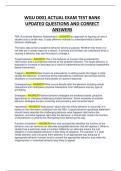 WGU D001 ACTUAL EXAM TEST BANK UPDATED QUESTIONS AND CORRECT ANSWERS
