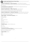 Humber Real Estate Course 4 Exam Prep Exam Questions and Answers 100&percnt; Pass &vert;Already Graded A&plus;&vert; Verified and Updated &vert;Actual 2025&sol;2026 Cheat Sheet