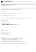 Course 1 Module 7 Exam Questions and Answers 100&percnt; Pass &vert;Already Graded A&plus;&vert; Verified and Updated &vert;Actual 2025&sol;2026 Cheat Sheet