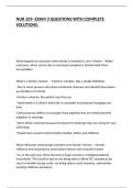 NUR 329- EXAM 3 QUESTIONS WITH COMPLETE SOLUTIONS&period;