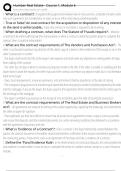 Humber Real Estate - Course 1&comma; Module 6 Exam Questions and Answers 100&percnt; Pass &vert;Already Graded A&plus;&vert; Verified and Updated &vert;Actual 2025&sol;2026 Cheat Sheet
