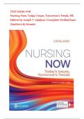 Test Bank for Nursing Now&colon; Today&rsquo;s Issues&comma; Tomorrow&rsquo;s Trends&comma; 9th Edition by Joseph T&period; Catalano &vert; Complete Verified Exam Questions & Answers &ndash; Updated 2025&ndash;2026