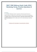 MKT 3300 Midterm Study Guide 2026&colon; Key Terms & Practice Questions
