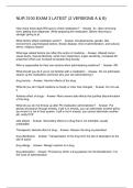 NUR 3100 EXAM 3 LATEST &lpar;2 VERSIONS A & B&rpar;
