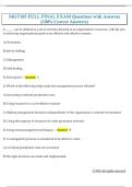MGT103 FULL FINAL EXAM Questions with Answers  &lpar;100&percnt; Correct Answers&rpar;