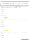 MGT103 FULL - Part 18 Questions with Answers &lpar;100&percnt;  Correct Answers&rpar; 