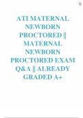Test bank for RN Maternal Newborn Nursing Edition 12&period;0 ATI&comma; all chapters covered&comma; Graded A&plus;