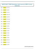 MILITARY TIME Questions with Answers &lpar;100&percnt; Correct  Answers&rpar; 
