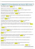MQM 227 T&sol;F Exam Questions and Answers 100&percnt; Correct
