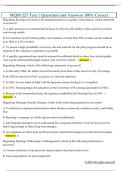 MQM 227 Test 1 Questions and Answers 100&percnt; Correct 