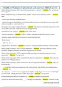 MQM 227 Chapter 5 Questions and Answers 100&percnt; Correct