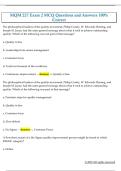 MQM 227 Exam 2 MCQ Questions and Answers 100&percnt;  Correct