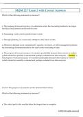 MQM 227 Exam 2 with Correct Answers