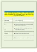 UCF BIOLOGY EXIT EXAM STUDY GUIDE UPDATED  QUESTIONS AND 100&percnt; VERIFIED ANSWERS COMPLETE ALREADY RATED A&plus;&period; 