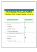 NPS Phlebotomy Certification Exam STUDY GUIDE&sol;&sol;UPDATED QUESTIONS AND 100&percnt; VERIFIED ANSWERS COMPLETE ALREADY RATED A&plus;&period; 