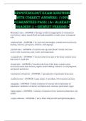 Biopsychology EXAM QUESTIONS WITH CORRECT ANSWERS&vert;&vert;100&percnt; GUARANTEED PASS&vert;&vert;A&plus; ALREADY GRADED&excl;&excl;&vert;&vert;<<NEWEST VERSION>>