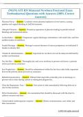 NGN&rpar; ATI RN Maternal Newborn Proctored Exam  Testbankactual Questions with Answers &lpar;100&percnt; Correct  Answers&rpar;
