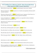 NJ Certified Tax Collector I - State Exam - Chapter 3  Questions with Answers &lpar;100&percnt; Correct Answers&rpar; 