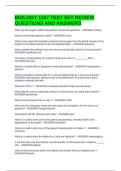 BIOLOGY 1107 TEST SET REVIEW QUESTIONS AND ANSWERS