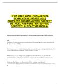 HFMA CRCR EXAM--REAL ACTUAL EXAM-LATEST UPDATE 2025 &vert; COMPLETE QUESTIONS WITH CORRECT DETAILED ANSWERS &vert; RATED 100&percnt; CORRECT&excl;&excl; ALREADY GRADED A&plus;