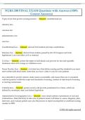 NURS 200 FINAL EXAM Questions with Answers &lpar;100&percnt;  Correct Answers&rpar; 