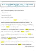 NURS 215&colon; COMPREHENSIVE FINAL EXAM Questions  with Answers &lpar;100&percnt; Correct Answers&rpar;