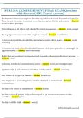 NURS 215&colon; COMPREHENSIVE FINAL EXAM Questions  with Answers &lpar;100&percnt; Correct Answers&rpar; 