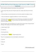 NURS 230 Final Exam Questions with Answers &lpar;100&percnt; Correct  Answers&rpar; 