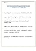 KAPPA ALPHA PSI Exam &vert;QUESTIONS & ANSWERS&vert; already graded A&plus; &lpar;COMPLETE BUNDLE&rpar; UPDATED 2025 &vert; 2026
