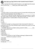 Yellow Belt Exam Real Questions With Complete Solutions Rated A&plus; 