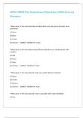 WGU-C838-Pre-Assessment Questions With Correct Answers