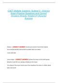 CSET Multiple Subjects&colon; Subtest 2 &ndash;Science  Exam Practice Questions and Correct  Answers Already Graded A&plus;&vert;Assured  Success 