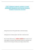 CSET Multiple Subjects Subtest 3 Latest  2025&sol;2026 Questions and Correct Answers  Graded A&plus;&vert;Assured Success 