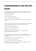 Complete Study Questions for HESI RN Exit Exam &ndash; Verified Answers & Practice Bank