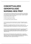 Conceptualized Gerontologic Nursing HESI Prep &ndash; Complete Questions & Verified Answers