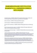 NAMS &lpar;North American Menopause Society&rpar; Certification NEWEST TEST BANK &lpar;LATEST 2 VERSIONS&rpar; EXAM UPDATED 2026 &vert; 100&percnt; Verified & Detailed Answers &vert; A&plus; Graded Comprehensive Menopause Certification Review