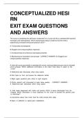 Complete Solutions for HESI RN Exit Exam &ndash; Questions & Verified Answers
