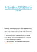 Geri Exam 2 Latest 2025&sol;2026 Questions  and Correct Answers Graded A&plus;&vert;Assured  Success 