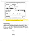 2025 Edexcel A Level German 9GN0 &vert; Combined Question Papers & Mark Schemes
