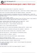 ADMINISTRATOR EXAM QUIZ 1 AND 2 TEST 2&comma;3&comma;4