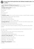 Strategic Mgmt EXAM QUESTIONS AND VERIFIED ANSWERS &lpar;2025 &sol; 2026&rpar; A&plus; GRADE