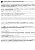 Strategic Mgmt&period; Ch 4 Exam Rated A&plus; Verified