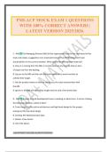 PMI-ACP MOCK EXAM 1 QUESTIONS WITH 100&percnt; CORRECT ANSWERS &vert; LATEST VERSION 2025&sol;2026&period;