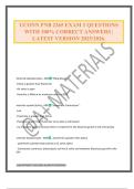 UCONN PNB 2265 EXAM 2 QUESTIONS WITH 100&percnt; CORRECT ANSWERS &vert; LATEST VERSION 2025&sol;2026&period;