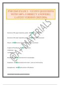 PNB 2265 EXAM 2 &ndash; UCONN QUESTIONS WITH 100&percnt; CORRECT ANSWERS &vert; LATEST VERSION 2025&sol;2026&period;