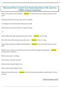 Structural Pest Control Test Study Questions with Answers  &lpar;100&percnt; Correct Answers&rpar;