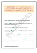 PPD UNIT 2 TEST REVIEW EXAM QUESTIONS WITH 100&percnt; CORRECT ANSWERS &vert; LATEST VERSION 2025&sol;2026&period;