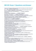 WX 201 Exam 1 Questions and Answer